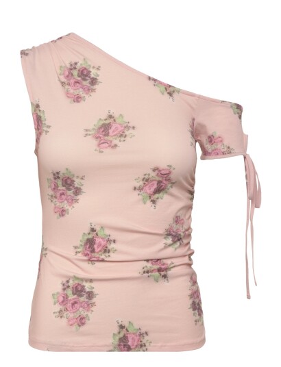 Monki Offshoulder Top Pink L Monki Offshoulder Top Pink L