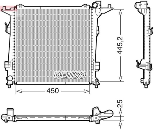 Radiator DENSO DRM43006 Radiator DENSO DRM43006