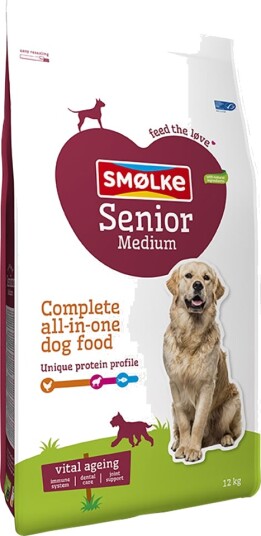 Smolke Tørrfôr Senior Smølke Medium 12 kg