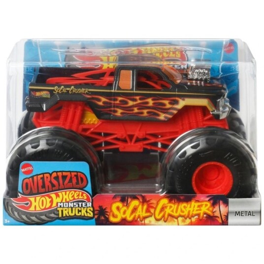 Hot Wheels Monster Trucks 1:24 Die Cast Socal Crusher Hot Wheels Monster Trucks 1:24 Die Cast Socal Crusher