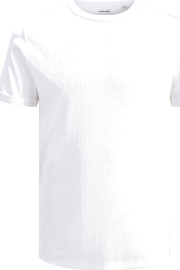 Jack & Jones Jjeorganic Rib Tee Ss Crew Neck   White   XL
