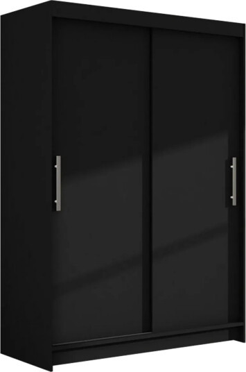 Estella Garderobe 120 cm Skyvedører Svart Estella Garderobe 120 cm Skyvedører Svart
