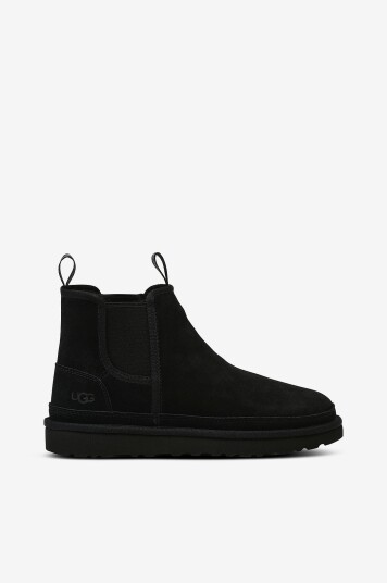 Ugg Neumel Chelsea Boots Herre Svart i Semsket Skinn med Varm Foring