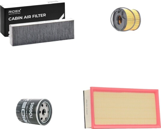 Filtersett RIDEX 4055F25392