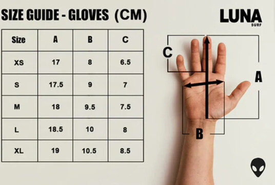 3mm Surf Gloves – ArmorFlex Palm (Herre XL)
