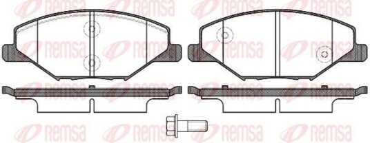 Bremseklosser REMSA 1553.00 Bremseklosser REMSA 1553.00