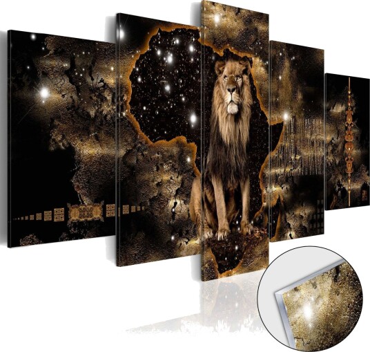 Bilde På Akryl Golden Lion 100x50 Artgeist sp. z o. o.