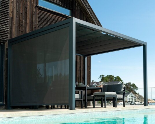 Sidevegg til pergola Napoli – 3 x 3 m ARG-R03-2-8