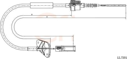 Clutchkabel COFLE 12.7201 Clutchkabel COFLE 12.7201