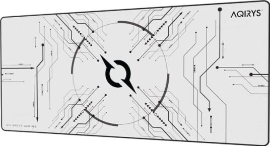 AQIRYS Gruis XL Gaming Musematte White 900 × 400 mm AQI-GA-MP-2