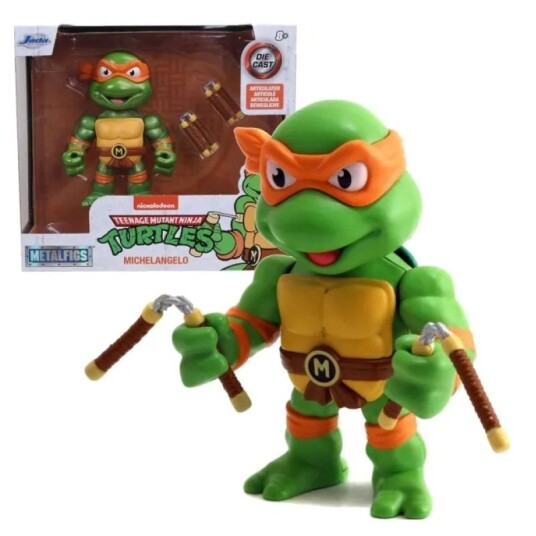 Teenage Mutant Ninja Turtles Die-Cast Figur 10cm - Michelangelo Teenage Mutant Ninja Turtles Die-Cast Figur 10cm - Michelangelo