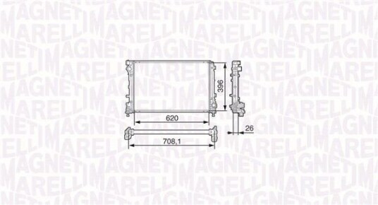 Radiator MAGNETI MARELLI 350213131700 Radiator MAGNETI MARELLI 350213131700