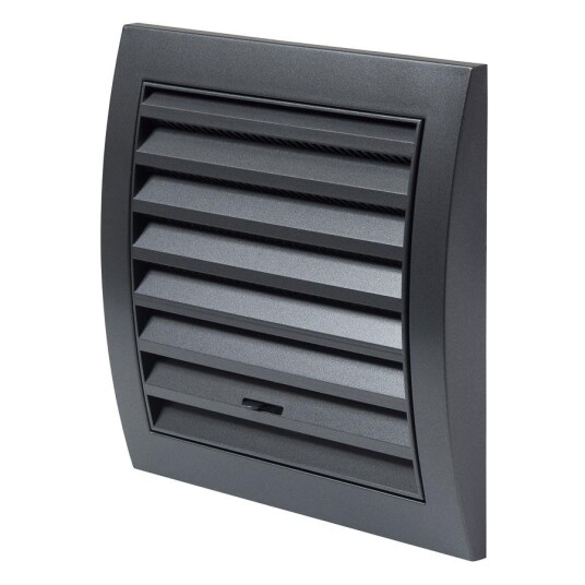 Europlast Ventilasjonsgitter i plast Ø125mm / 190x190mm Antrasitt ND12A