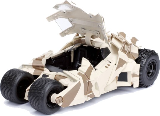 Dc Comics Jada Batman Tumbler Batmobil Camo Modellbil Med Batman-figur 1:24 Dc Comics Jada Batman Tumbler Batmobil Camo Modellbil Med Batman-figur 1:24