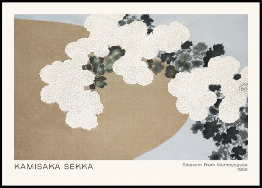 Blossom from Momoyogusa Japanese floral abstract Plakat Plakat / 30x40cm