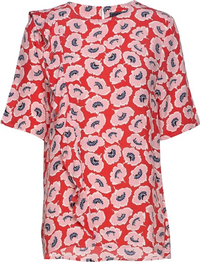 Park Lane | Blouse With Diagonale Frill | 36