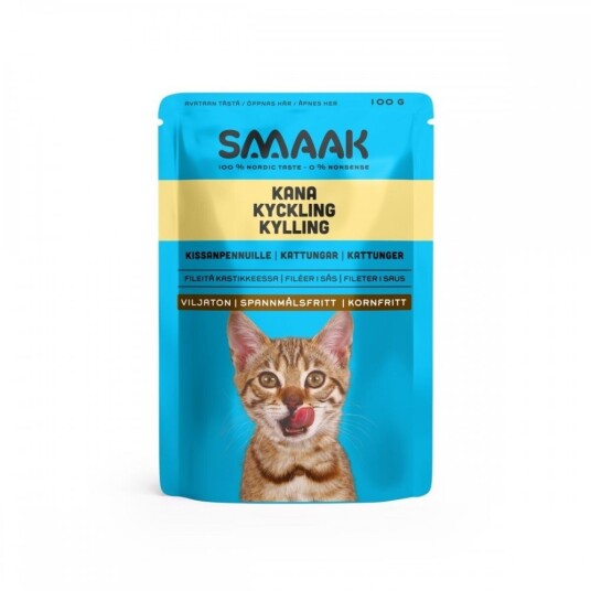 Smaak Kitten Kylling Våtfôr 100 G