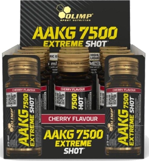 Olimp AAKG 7500 Extreme Shot 9x25ml GLASS Cherry Olimp AAKG 7500 Extreme Shot 9x25ml GLASS Cherry