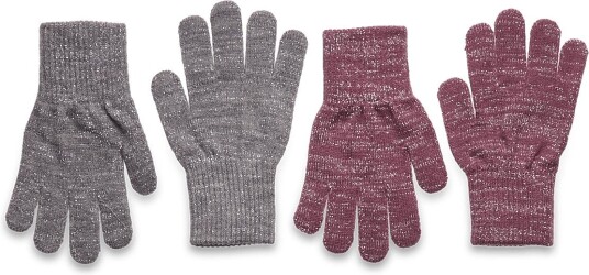 Melton | Comfy Glitter Gloves 2-Pack | 7-11Y