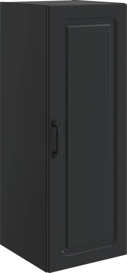 vidaXL Vegghengt skap Svart 33 x 34,5 x 90 cm Konstruert tre