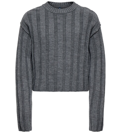 kids ONLY Dark Grey Melange Kogtessa L/S O Neck Pullover Knt 146 152
