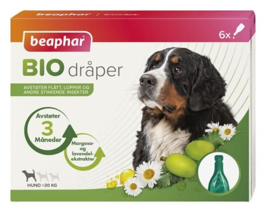 Beaphar Bio Spot On Hund 30 kg > 6 X 2Ml