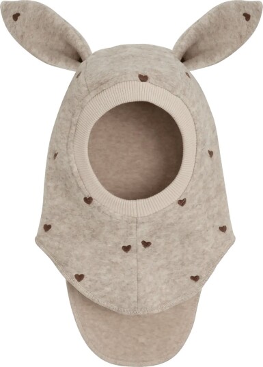 Huttelihut Balaclava Ears Emb. Wool - SAND MELANGE - 52\2-4Y