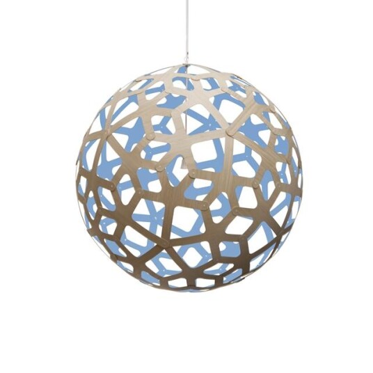 David Trubridge Korall Taklampe Ø100 Blå David Trubridge Korall Taklampe Ø100 Blå