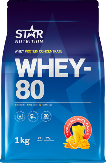 Whey-80 Myseprotein 1 kg