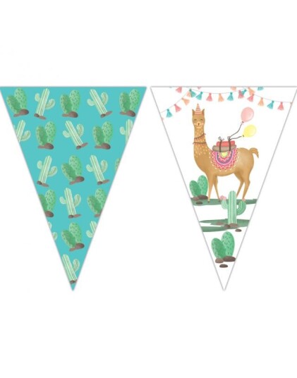 Banner med Vimpler 2,3 meter Lama