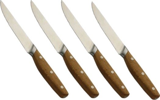 Morsø Bosco grillkniv 13 cm 4 stk stål/eik
