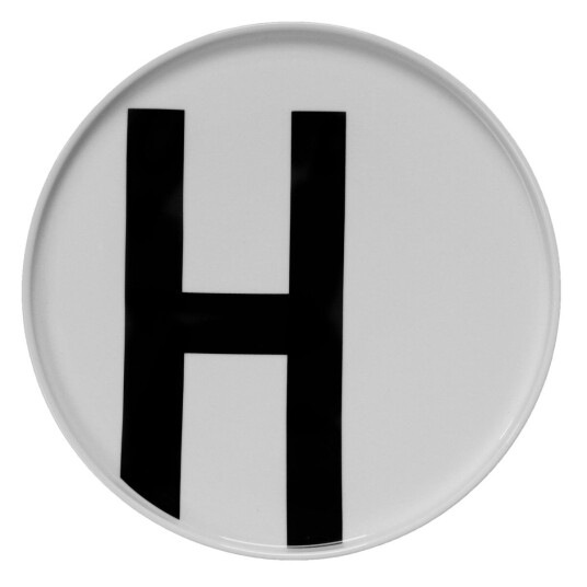 Design Letters tallerken H