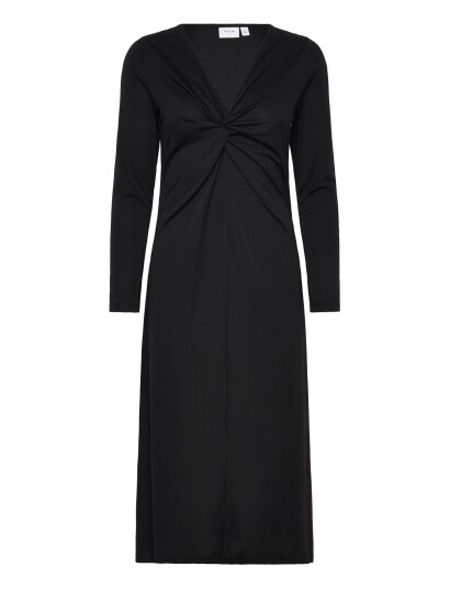 Vila | Vinayo Knot L/S Mid Calf Dress | XS