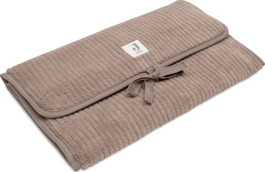Jollein Cloudy Rib Stellematte med Oppbevaringslommer, Milky Coffee