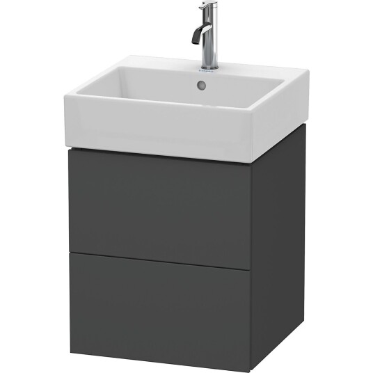 Duravit L-Cube Servantskap m/2 skuffer 484x544x459 mm Grafitt Matt