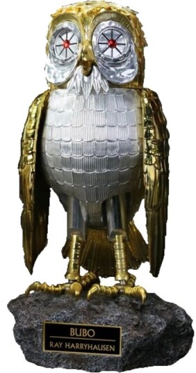 Clash of the Titans Bubo Gold Patina Edition DX (Normal & Open Wings) Statue