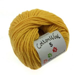 Gepard Garn CottonWool 5 Unicolor 122 Sterk Gul Gepard Garn CottonWool 5 Unicolor 122 Sterk Gul