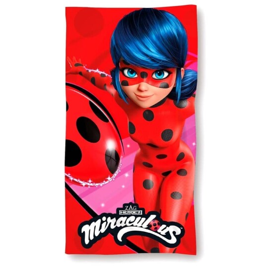 Zagtoon Miraculous Ladybug microfibre beach towel