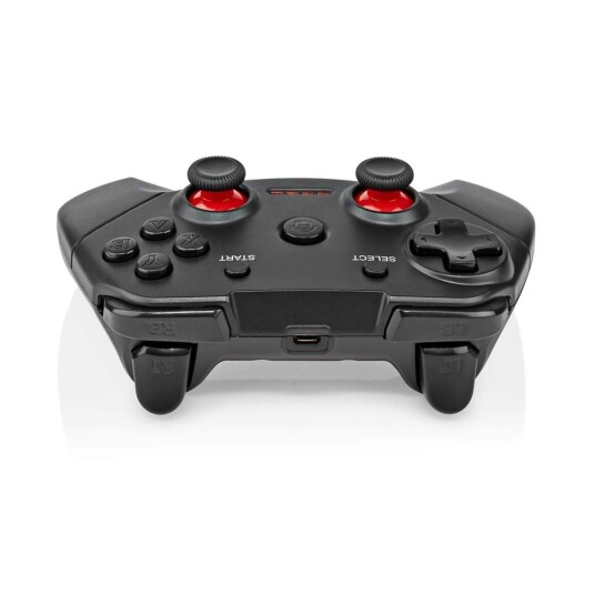 Nedis Gamepad Wireless Batteri Drevet PC Antall Knapper: 11 Kabellengde: 1.00 M Sort