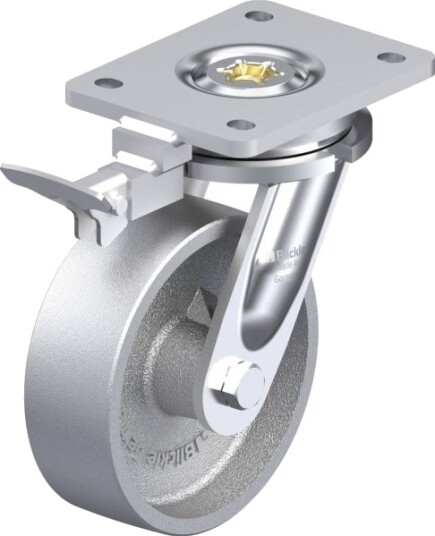 Blickle 853081 Lo-G 150G-Ri4 Styrehjul Med Brems Hjuldiameter 150 Mm Bæreevne (Maks.) 900 Kg 1 Stk