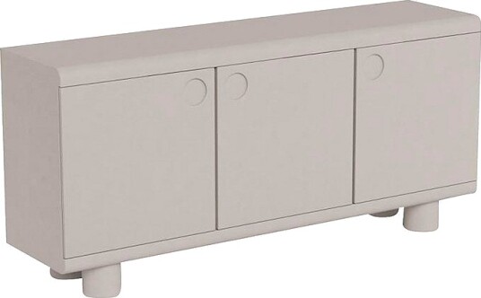 AC Design Furniture Magee skjenk topp ramme 3 dører 3 hyller og understell PU lakkert Mdf 160x40x75 cm Grå