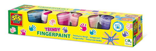 SES Creative Fingerpaint Trendy 4x110ml S00392