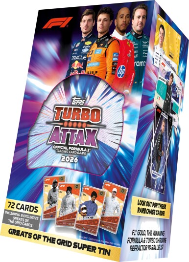 Topps Formula 1 Turbo Attax Samlekort Super Tin Topps Formula 1 Turbo Attax Samlekort Super Tin