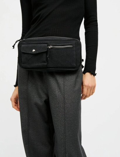 Mads Nørgaard Boutique Washed Carni Bag - Black - ONE SIZE Mads Nørgaard Boutique Washed Carni Bag - Black - ONE SIZE