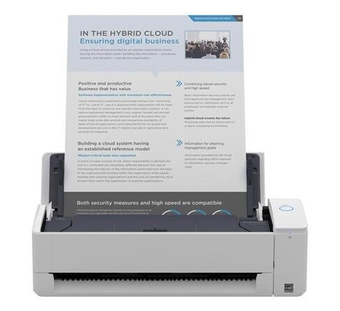 Fujitsu ScanSnap iX1300 A4 Dokumentscanner med Wi-Fi og ADF Hvit