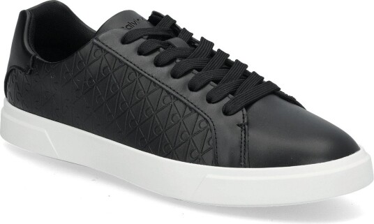 Calvin Klein Low Pro Cups Laceup Lth Aop   CK BLACK   41 x 41