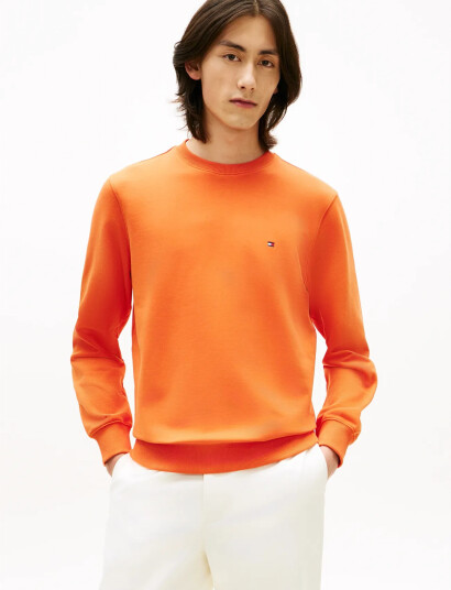 Tommy Hilfiger Essential Terry Crewneck Orange XS Tommy Hilfiger Essential Terry Crewneck Orange XS