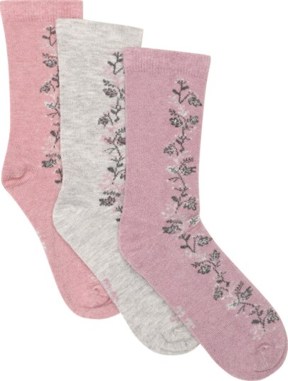 Minymo Wool Socks 3 Pack   ORCHID HAZE   27\30