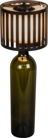 Konstsmide Bordlampe Bottle Usb 28 cm Svart Oppladbare lamper