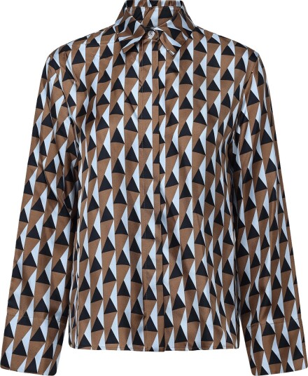 M M by Max Mara Mmldisco BROWN BRONZE GEOMETRIC 32